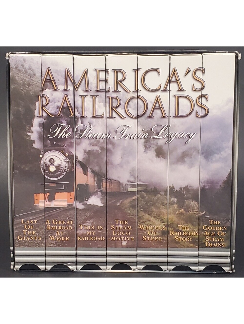 America's Railroads: The Steam Train Legacy 7-Volume VHS Set - VG